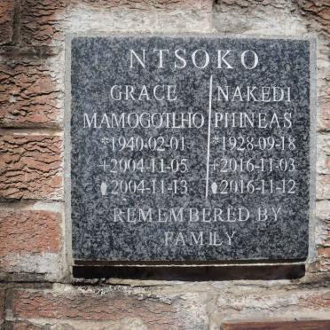 NTSOKO Nakedi Phineas 1928-2016 &amp; Grace Mamogotlho 1940-2004