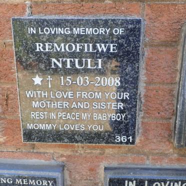 NTULI Remofilwe 2008-2008
