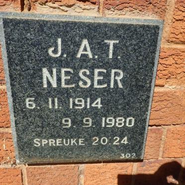 NESER J.A.T. 1914-1980