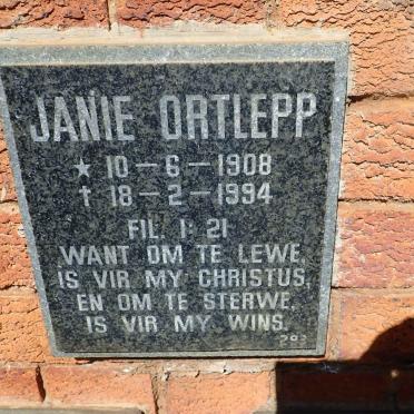 ORTLEPP Janie 1908-1994