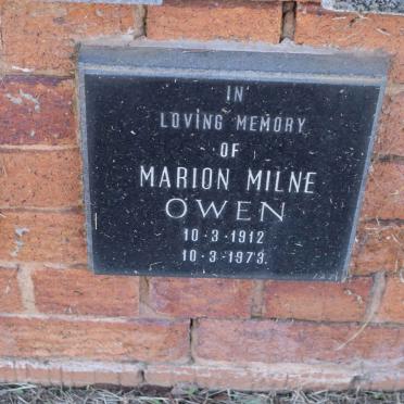 OWEN Marion Milne 1912-1973