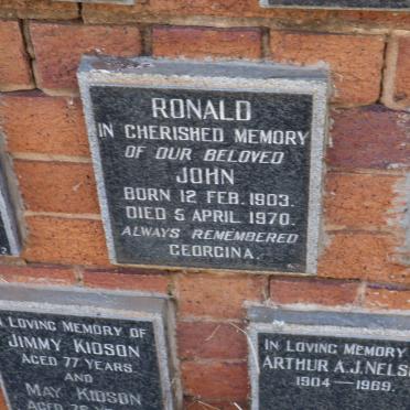 RONALD John 1903-1970