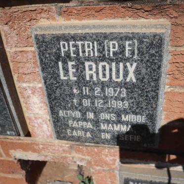 ROUX P.F., le 1973-1993