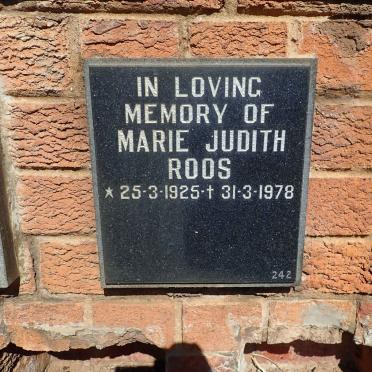 ROOS Marie Judith 1925-1978
