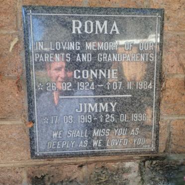ROMA Jimmy 1919-1996 &amp; Connie 1924-1984