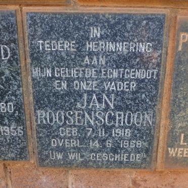ROOSENSCHOON Jan 1918-1968