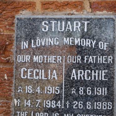 STUART Archie 1911-1988 &amp; Cecilia 1915-1984