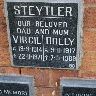 STEYTLER Virgil 1914-1971 &amp;  Dolly 1917-1989