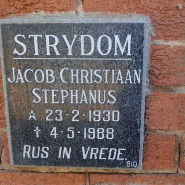 STRYDOM Jacob Christiaan Stephanus 1930-1988