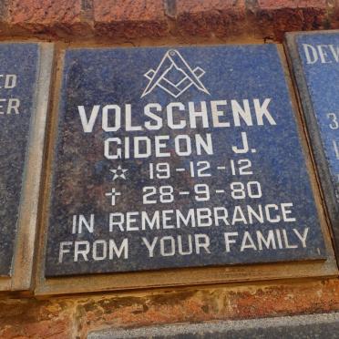 VOLSCHENK Gideon J. 1912-1980