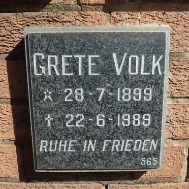 VOLK Grete 1899-1989
