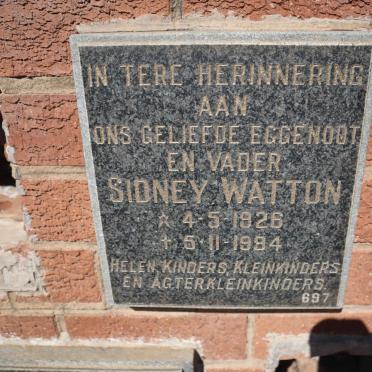 WATTON Sidney 1926-1994