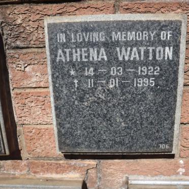 WATTON Athena 1922-1995
