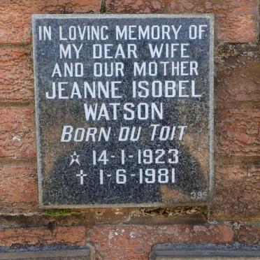 WATSON Jeanne Isobel DU TOIT 1923-1981