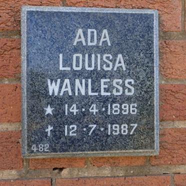 WANLESS Ada Louisa 1896-1987