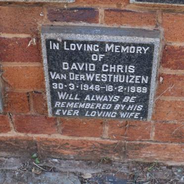 WESTHUIZEN David Chris, van der 1946-1969