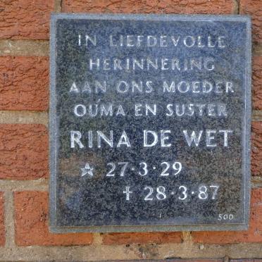 WET Rina, de 1929-1987