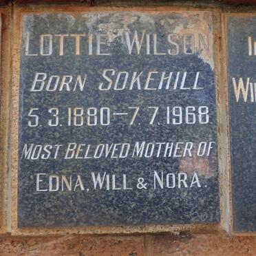 WILSON Lottie nee SOKEHILL 1880-1968