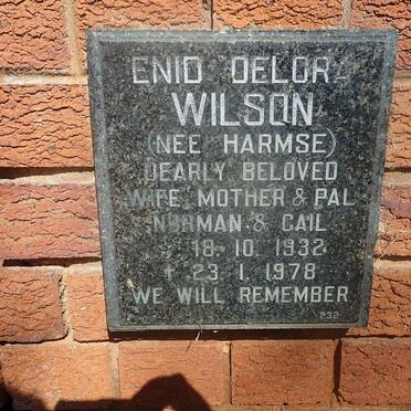 WILSON Enid Delora nee HARMSE 1932-1978