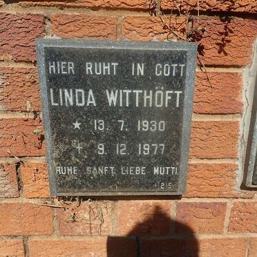 WITTHOFT Linda 1930-1977