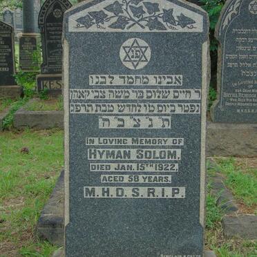 SOLOM Hyman -1922