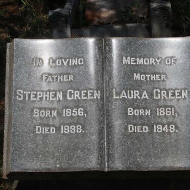 GREEN Stephen 1856-1938 & Laura 1861-1948