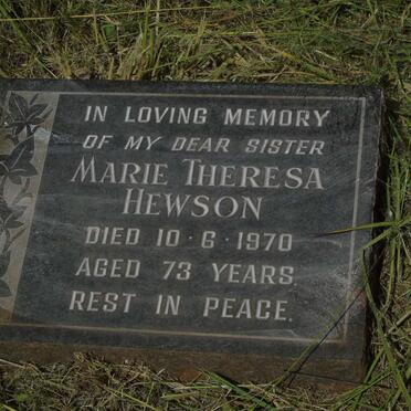 HEWSON Marie Theresa -1970