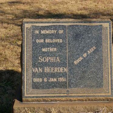 HEERDEN Sophia, van -1951