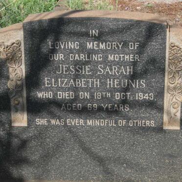 HEUNIS Jessie Sarah Elizabeth -1943