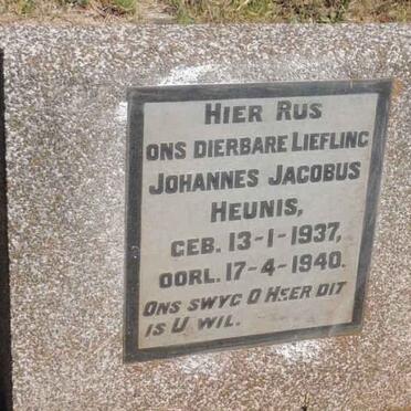 HEUNIS Johannes Jacobus 1937-1940