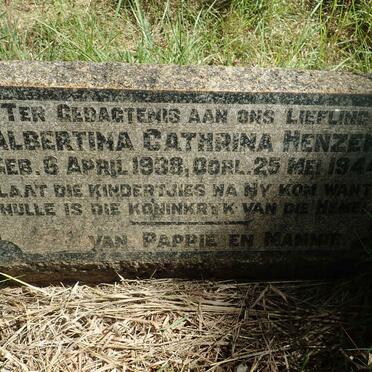 HENZEN Albertina Cathrina 1938-1944