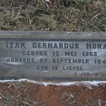 HORAK Izak Gerhardus 1869-1944