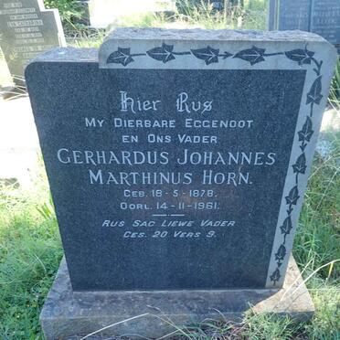 HORN Gerhardus Johannes Marthinus 1878-1961