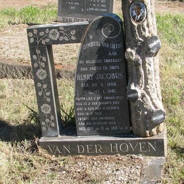 HOVEN Henry Jacobus, van der 1906-1961