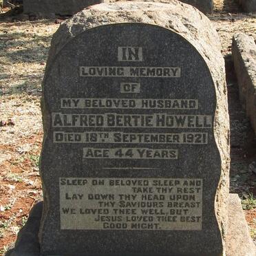 HOWELL Alfred Bertie -1921