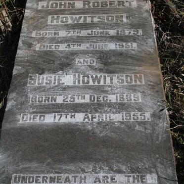 HOWITSON John Robert 1879-1951 &amp; Susie 1889-1955