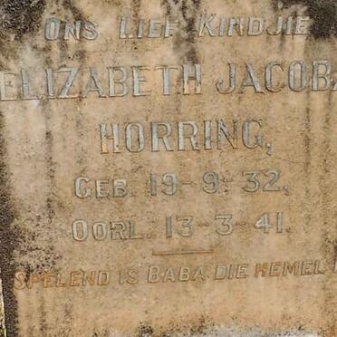 HORRING Elizabeth Jacoba 1932-1941