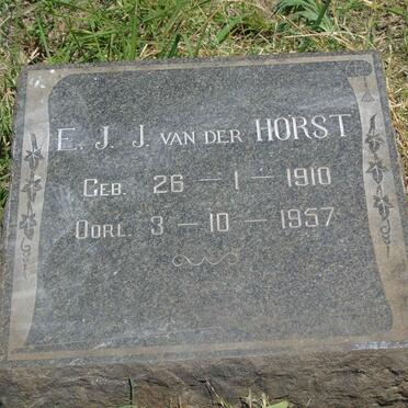HORST E.J.J., van der 1910-1957