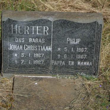 HURTER Johan Christiaan 1967-1967 :: HURTER Philip 1967-1967