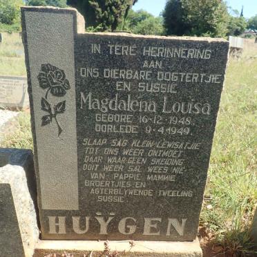 HUYGEN Magdalena Louisa 1948-1949
