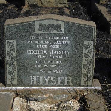 HUYSER Cecilia Jacoba nee VAN ROOYEN 1883-1953