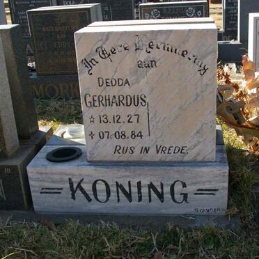 KONING Gerhardus 1927-1984