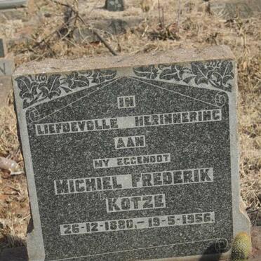 KOTZE Michiel Frederik 1880-1956