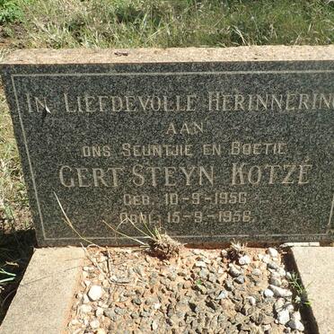 KOTZE Gert Steyn 1956-1956