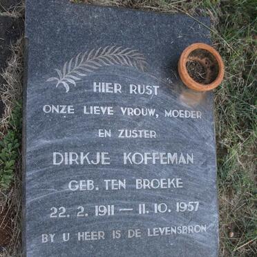 KOFFEMAN Dirkje nee TEN BROEKE 1911-1957
