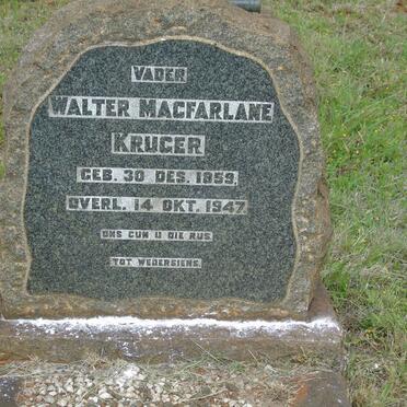 KRUGER Walter Macfarlane 1859-1947