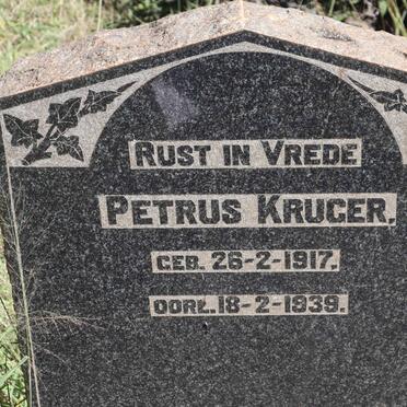 KRUGER Petrus 1917-1939