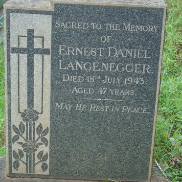 LANGENEGGER Ernest Daniel -1943