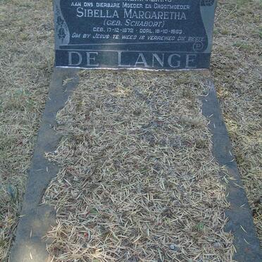 LANGE Sibella Margaretha, de nee SCHABORT 1872-1963