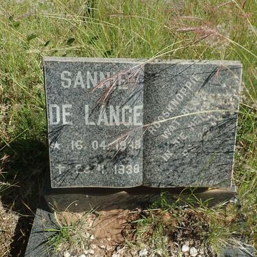 LANGE Sannie, de 1938-1938